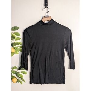 Prologue Black Long Sleeve Mock Neck Sz S